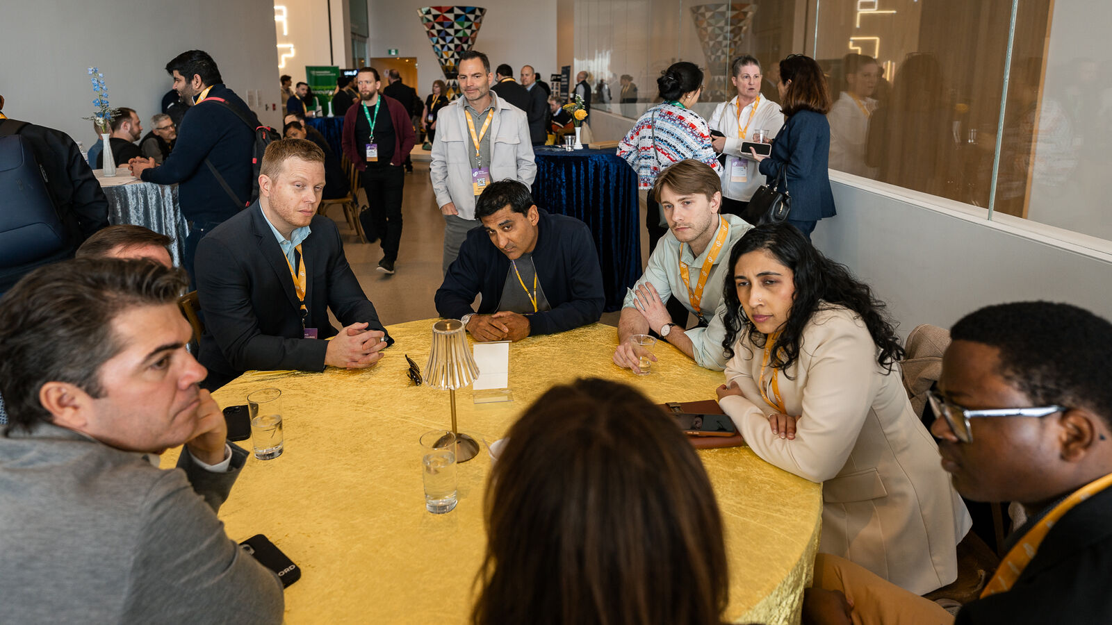 A team around one table at a Co.Labs workshop.
